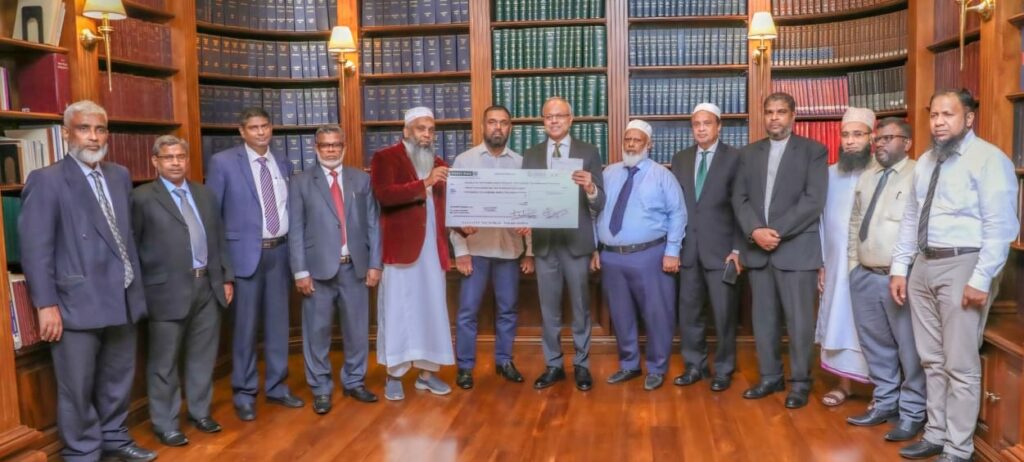 යුද්ධයෙන් පීඩා විදින පලස්තීන වැසියන්ට මිලියන 27 ක් දුන් කොළඹ දිස්ත්රික් මස්ජිඩ් සම්මේලනය