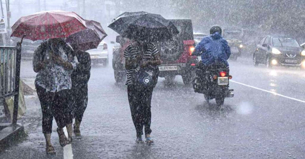 ප්රදේශ කිහිපයක ට ගිගුරුම් සහිත වැසි