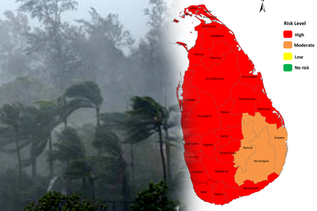 පළාත් රැසකට තද සුළං