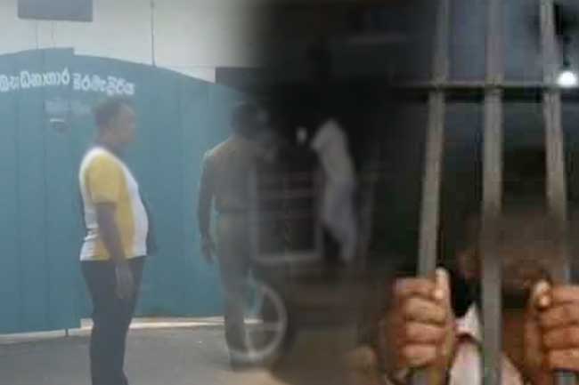 හඳුනාගැනීමේ පෙරට්ටුවකට රැගෙන ආ සැකකරු සරමෙන් ගෙල වැලලාගනී