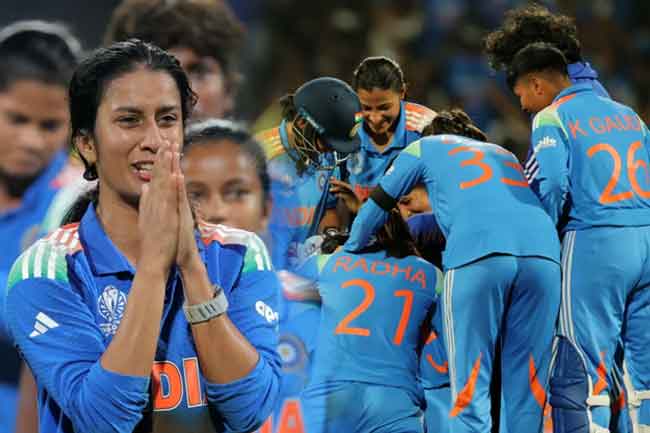 ඉන්දියාව එක්දින කාන්තා ලෝක කුසලාන අවසන් සටනට