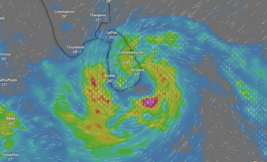 ඉදිරි පැය 12 ඇතුළත සුළි කුණාටුවක් ?