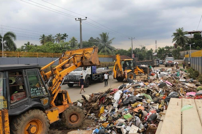 බියගමදී කැලිකසළ ඉවත් කිරීමේ වැඩසටහනක්