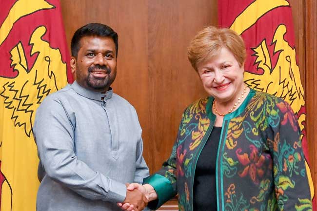 IMF ප්රධානියා ජනපති හමුවෙයි