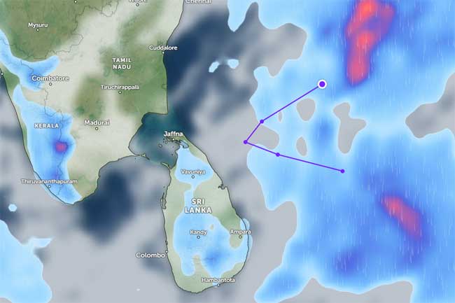 ධිවර සහ නාවික ප්රජාවට අවධානයෙන් සිටින ලෙසට දැනුම්දීමක්