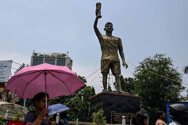 ඉන්දියාවේ ඉදිකර ඇති මෙසීගේ යෝධ ප්රතිමාව ඉවත් කිරීමට පියවර