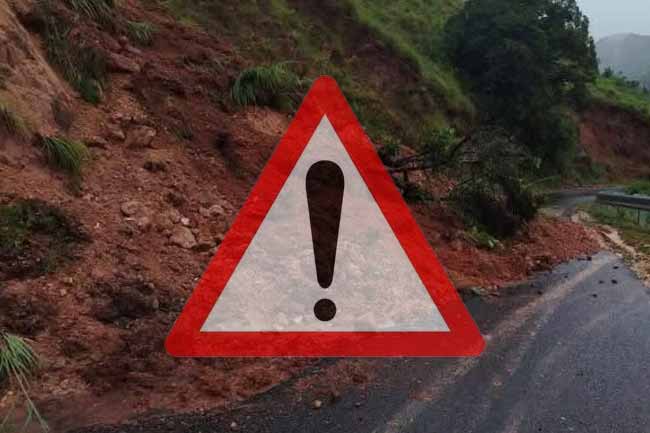 නායයෑමේ අනතුරු ඇඟවීම් නිවේදනය යාවත්කාලීන කෙරේ